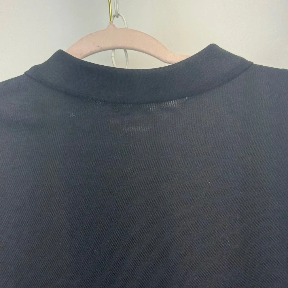 Polo Ralph Lauren Mens XXL Black Stretch Mesh Short Sleeve Pony Logo Polo Shirt